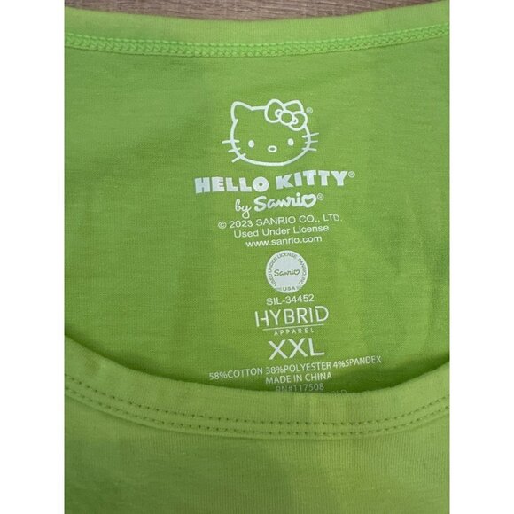 Women's Sanrio Hello Kitty Always Be Kind Graphic Tank Top - Green XXL - Picture 5 of 6